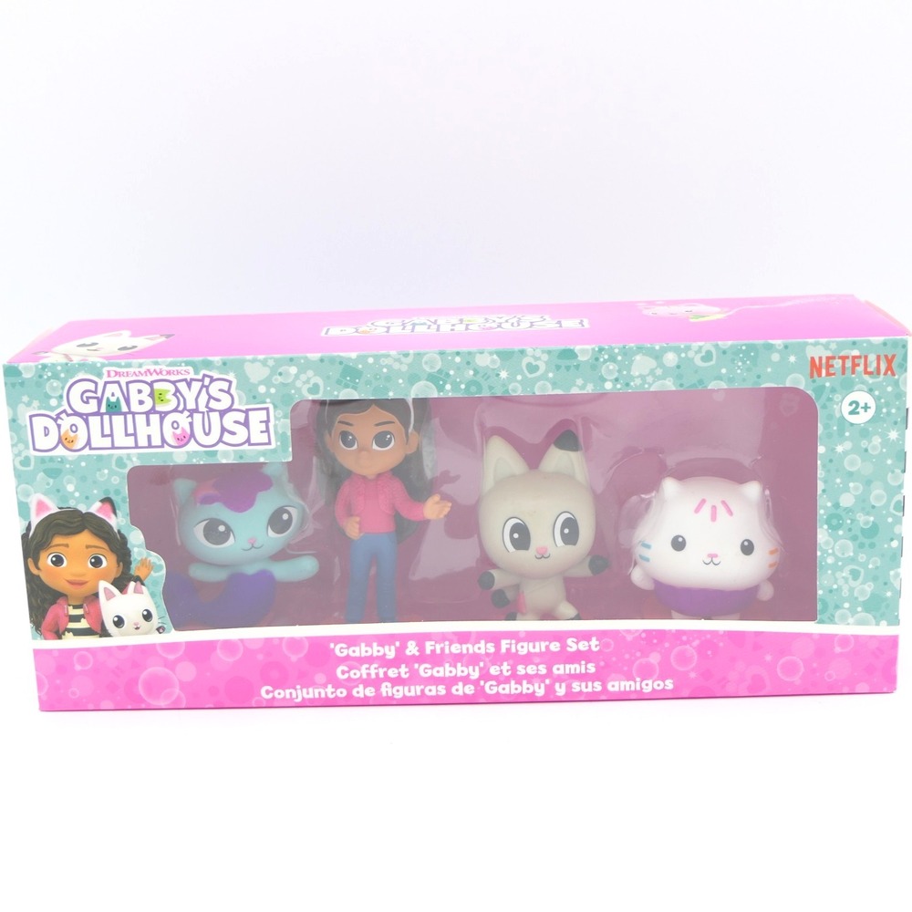 Spin Master Gabby's Dollhouse Gabby & Friends Figure Set of 4 in Box Age 2+
